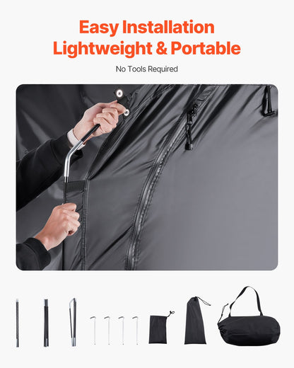 Utomhuscykelförvaringstält Rymligt vattentätt cykeltält för 3 till 4 cyklar