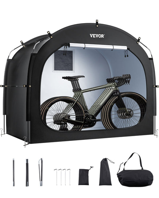 Utomhuscykelförvaringstält Rymligt vattentätt cykeltält för 4 till 5 cyklar