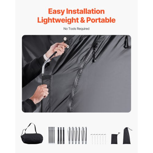 Utomhuscykelförvaringstält Rymligt vattentätt cykeltält för 5 cyklar |  EU