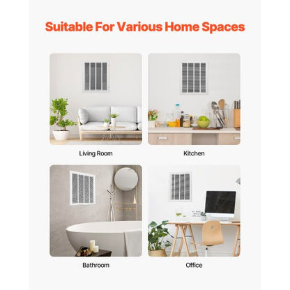 return air filter grille fits W20 x H25 inch duct opening air valve cover | EU