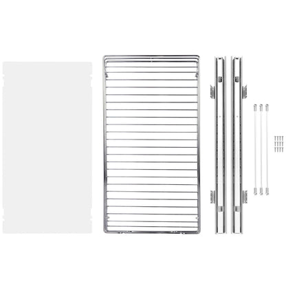 Ausziehbarer Schrank (27,9 cm B x 53,3 cm T), robuste ausziehbare Vorratsregale, ausziehbare Schubladen aus verchromtem Stahl, Schiebeaufbewahrung für Zuhause, im Küchenschrank, im Badezimmer, unter der Spüle