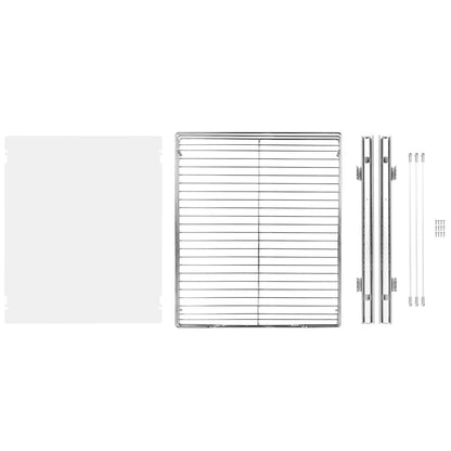 Ausziehbarer Schrank-Organizer, 43,2 cm B x 53,3 cm T, robuste ausziehbare Vorratsregale, ausziehbare Schubladen aus verchromtem Stahl, Schiebeaufbewahrung für Zuhause, in Küchenschränken, im Badezimmer, unter der Spüle