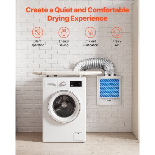 3-in-1-Entlüftungsset für Wäschetrockner im Innenbereich. ABS-Material, passend für 99-mm-Abluftöffnung.