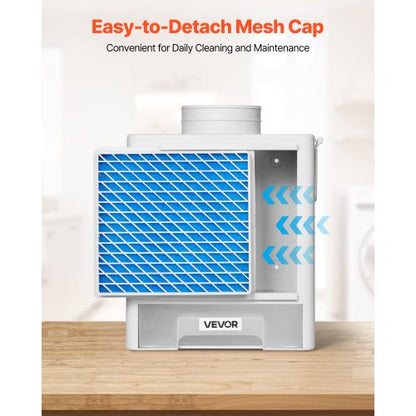 3-in-1-Entlüftungsset für Indoor-Wäschetrockner mit Wasserkasten passend für 99 mm Abluftrohr