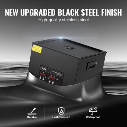 15L Ultrasonic Cleaning Machine with Basket Heater and Timer 360W