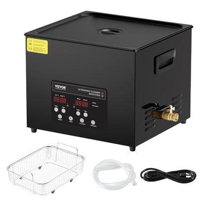 15L Ultrasonic Cleaning Machine with Basket Heater and Timer 360W