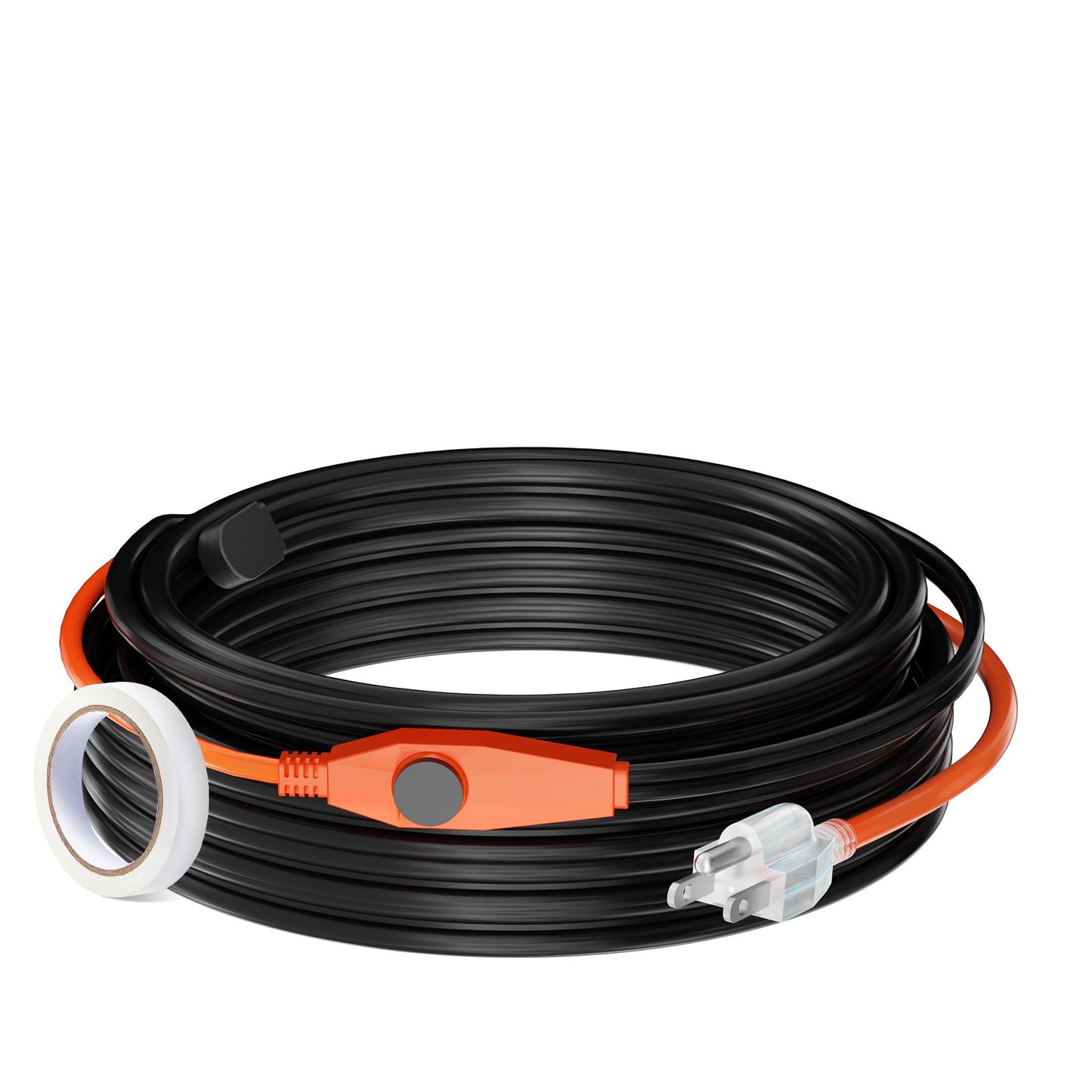 Pipe heating cable 25m 23W/m heating tape for pipes with built-in thermostat