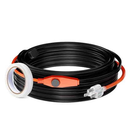 Pipe heating cable 25m 23W/m heating tape for pipes with built-in thermostat