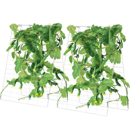 A-Rahmen-Gurkenspalier, 88,9 x 139,7 cm, zusammenklappbares Gartenspalier aus Metall