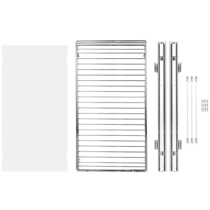 Ausziehbarer Schrank (30,5 cm B x 43,2 cm T), robuste ausziehbare Vorratsregale, ausziehbare Schubladen aus verchromtem Stahl, Schiebeaufbewahrung für Zuhause, im Küchenschrank, im Badezimmer, unter der Spüle