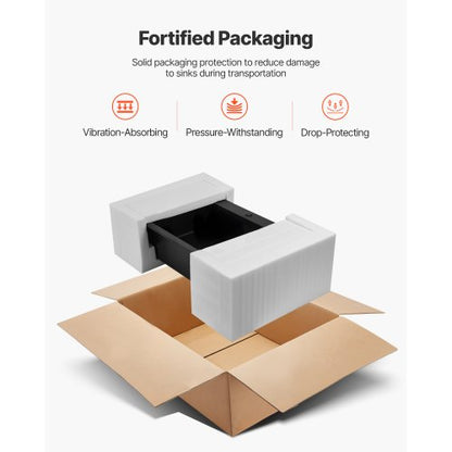 84 cm granite sink top mounted single bowl drop-in sink for RV bar