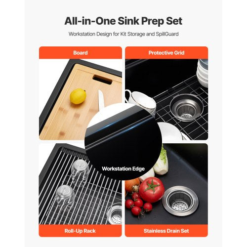 76 cm granite sink undermount single bowl for RV bar