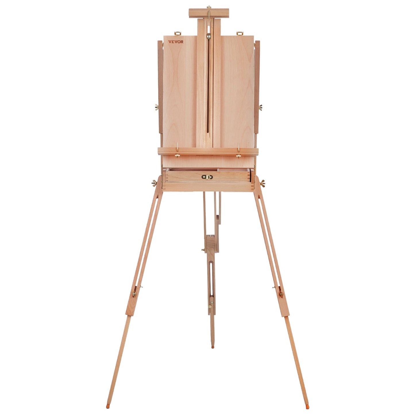 French Easel Hold Canvas to 34" Beechwood Foldable Sketchbox Easel Box
