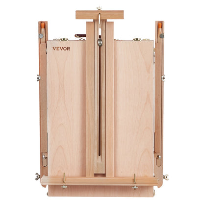 French Easel Hold Canvas to 34" Beechwood Foldable Sketchbox Easel Box