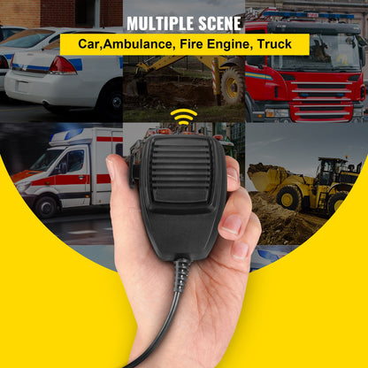 200W Car Warning Alarm Vehicle 7 Sounds Loud Warning Alarm Kit MIC System Emergency Fire Siren PA Speaker