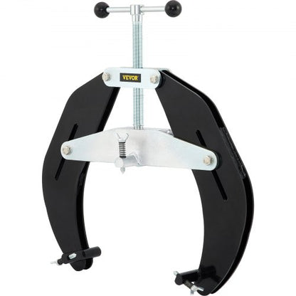 Pipe Clamp, 5 to 12 in, High Strength Ultra Clamp with Quick Acting Screws, Steel Pipe Alignment Tool with Lightweight Design, Black