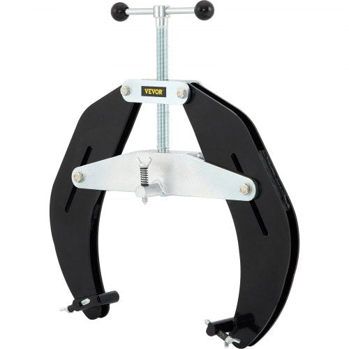 Pipe Clamp, 5 to 12 in, High Strength Ultra Clamp with Quick Acting Screws, Steel Pipe Alignment Tool with Lightweight Design, Black