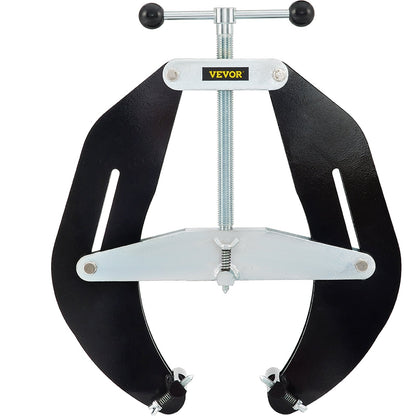 Pipe Clamp, 5 to 12 in, High Strength Ultra Clamp with Quick Acting Screws, Steel Pipe Alignment Tool with Lightweight Design, Black