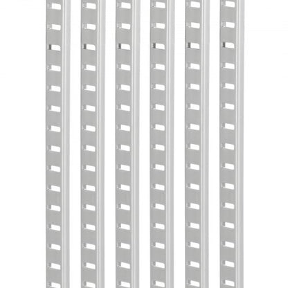 Regalschiene 72,3 Zoll, 20er-Pack verstellbare wandmontierte Stahlregale, Pilaster | EU