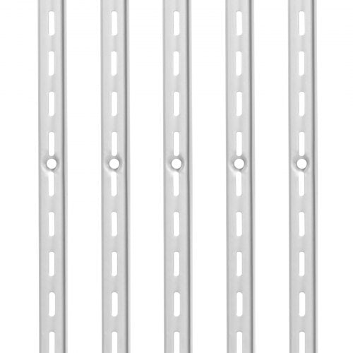 Hyllskena 94 cm, 10-pack justerbara väggmonterade hyllor i stål, pilaster |  EU