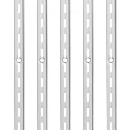 Hyllskena 94 cm, 10-pack justerbara väggmonterade hyllor i stål, pilaster |  EU