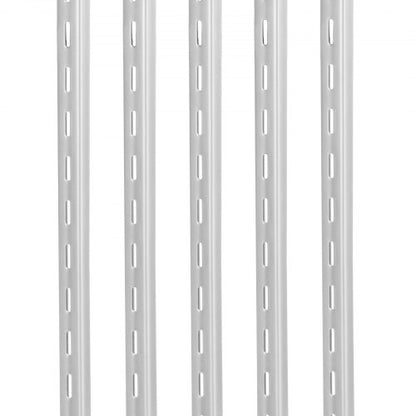 Hyllskena 94 cm, 10-pack justerbara väggmonterade hyllor i stål, pilaster |  EU