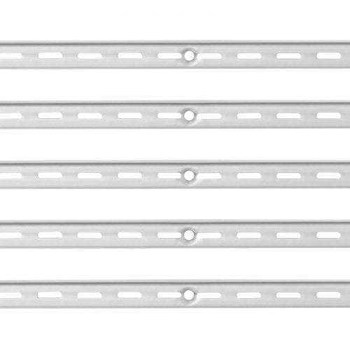 Hyllskena 94 cm, 10-pack justerbara väggmonterade hyllor i stål, pilaster |  EU