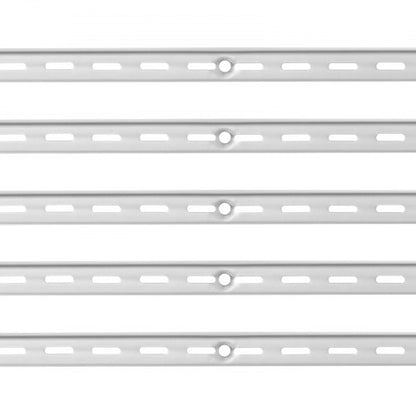 Hyllskena 94 cm, 10-pack justerbara väggmonterade hyllor i stål, pilaster |  EU