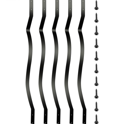 Deck Balusters, 26 Pack Metal Deck Spindles, 32.25\"x1\" Staircase Baluster with Screws, Aluminum Alloy Deck Railing for Wood and Composite Deck, Stylish Baluster for Outdoor Stair Deck Porch