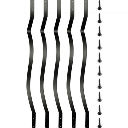 Deck Balusters, 26 Pack Metal Deck Spindles, 32.25\"x1\" Staircase Baluster with Screws, Aluminum Alloy Deck Railing for Wood and Composite Deck, Stylish Baluster for Outdoor Stair Deck Porch