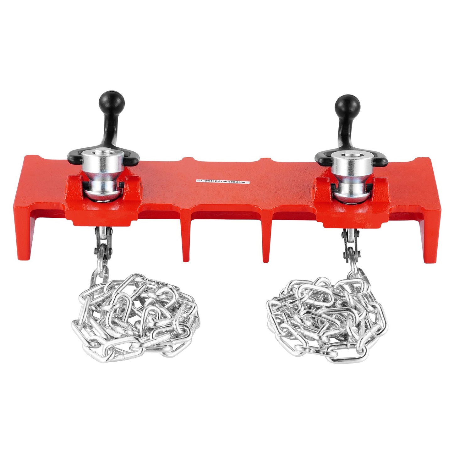 Pipe Welding Vise, 1/2" to 8" Pipe Welding Clamp with Dual Chains & Crank Handles, Heavy-Duty Cast Iron Welding Vise for a Variety of Pipes