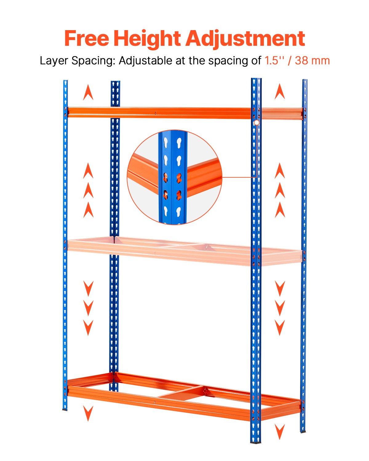 Däckförvaringsställ 3-hyllad däckhållare som rymmer upp till 18 standarddäck