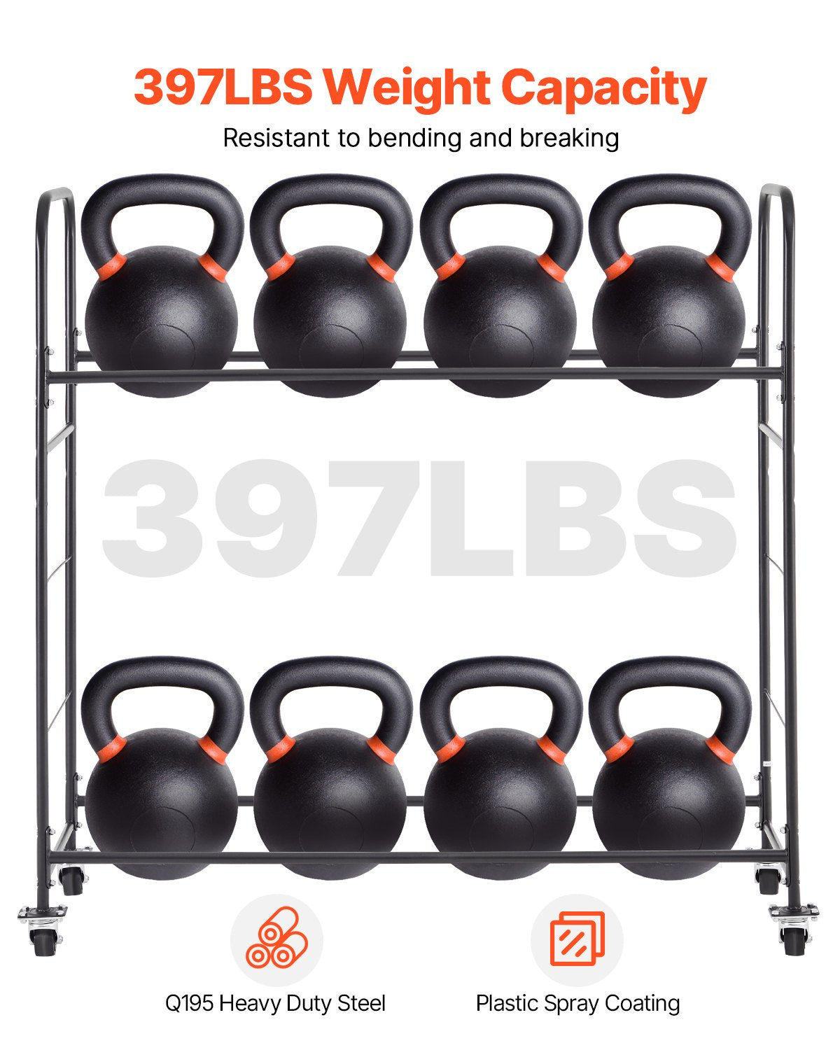 Rullande däckförvaringsställ 2-hyllad däckhållare Rymmer upp till 12 standarddäck