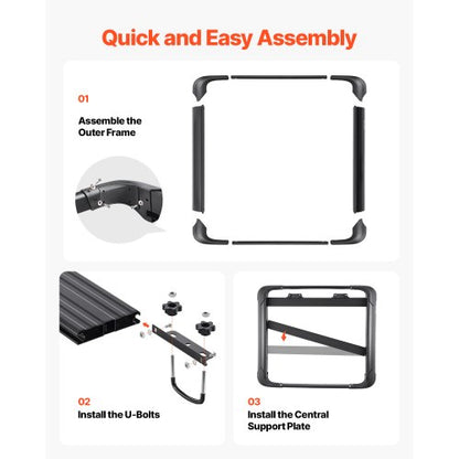 Dachgepäckträger-Gepäckträgerkorb 48 x 40 x 5,6 Zoll Autodachgepäckträger | EU