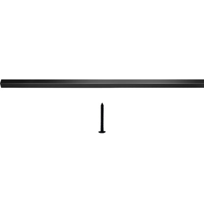 Terrassengeländer, 101er-Packung Metall-Terrassenspindeln, 26 x 0,75 Zoll Treppenbaluster mit Schrauben, Terrassengeländer aus Aluminiumlegierung für Holz- und Verbundterrassen, quadratischer Baluster für Außentreppenterrassen