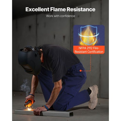 FR Byxor för Herr Flamskyddade Cargobyxor Flerfickor XL Mörkblå