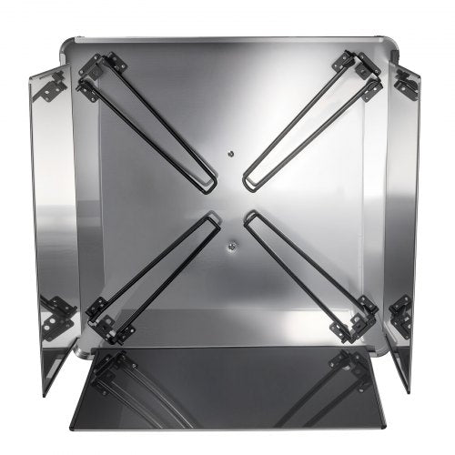 Fireplace heat deflector 645x645x370 mm Burner guard Stainless Steel