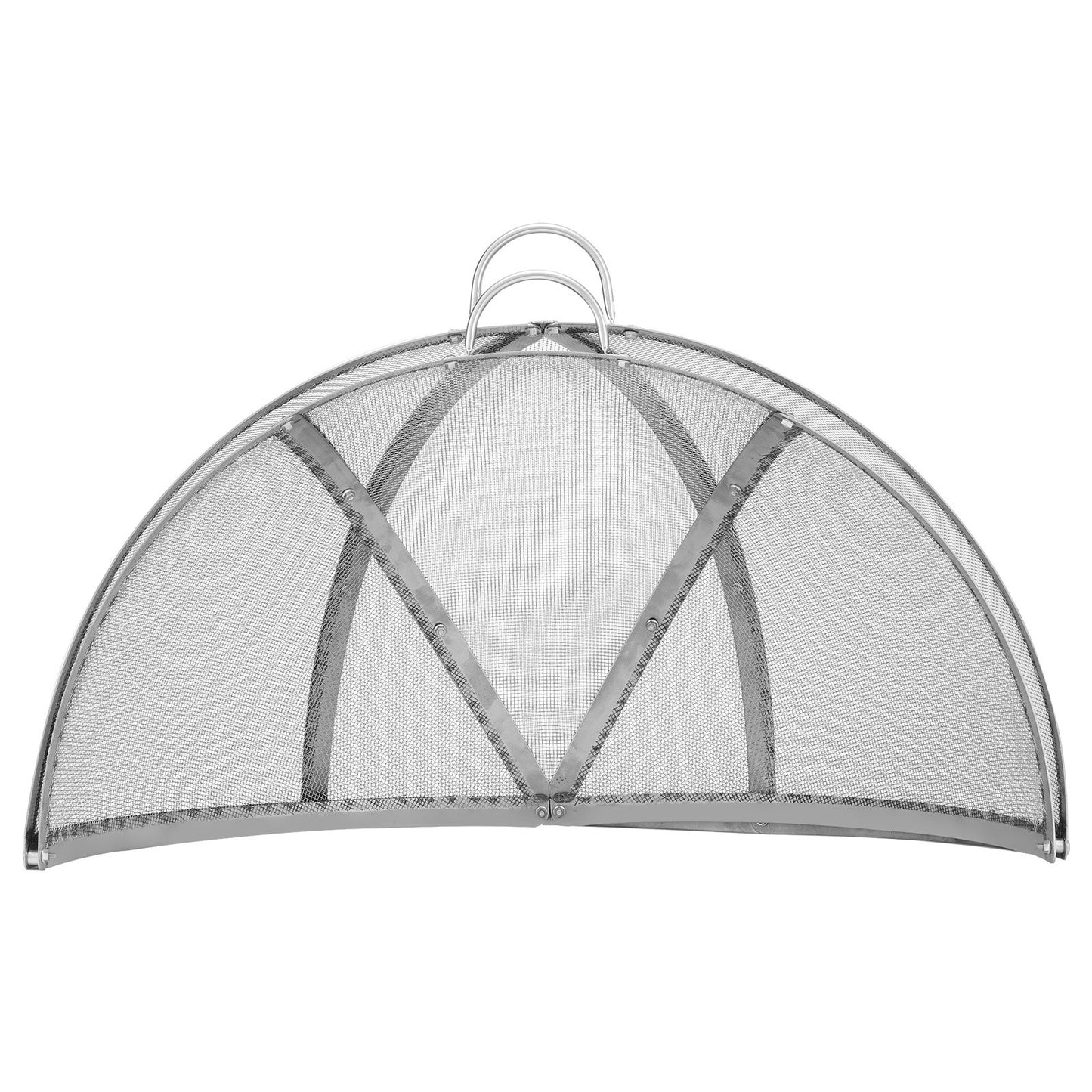 Firepit Spark Screen Cover, 40" Diameter, Outdoor Firepit Ring Cover Round Accessories, Fire Pit Metal Cover, Easy-Open Stainless Steel Fire Ring Cover for Outdoor Patio Fire Pits Backyard