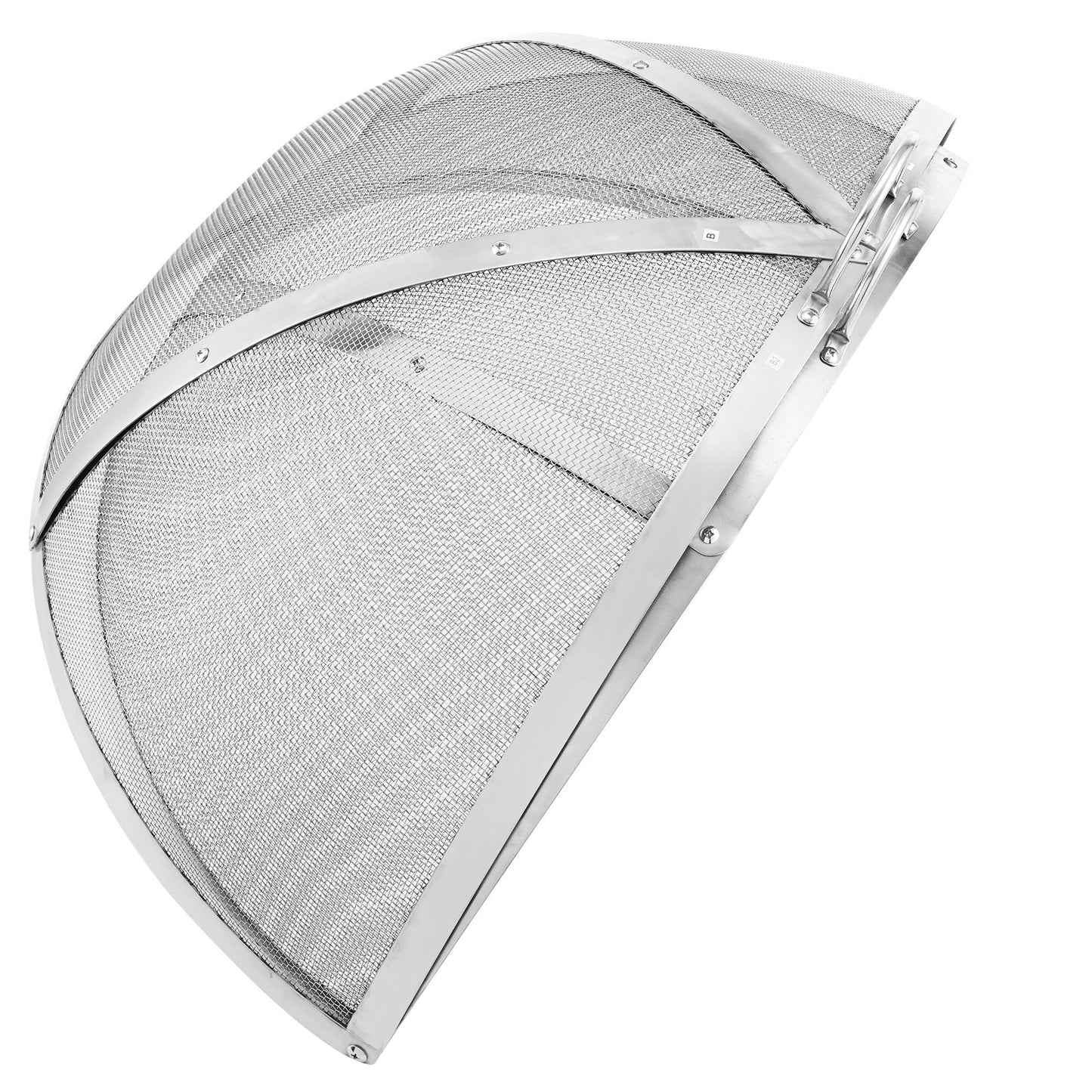 Firepit Spark Screen Cover, 40" Diameter, Outdoor Firepit Ring Cover Round Accessories, Fire Pit Metal Cover, Easy-Open Stainless Steel Fire Ring Cover for Outdoor Patio Fire Pits Backyard