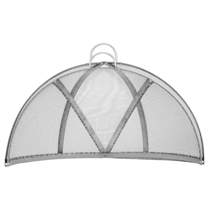 Firepit Spark Screen Cover, 30" Diameter, Outdoor Firepit Ring Cover Round Accessories, Fire Pit Metal Cover, Easy-Open Stainless Steel Fire Ring Covers for Patio Fire Pits Backyard