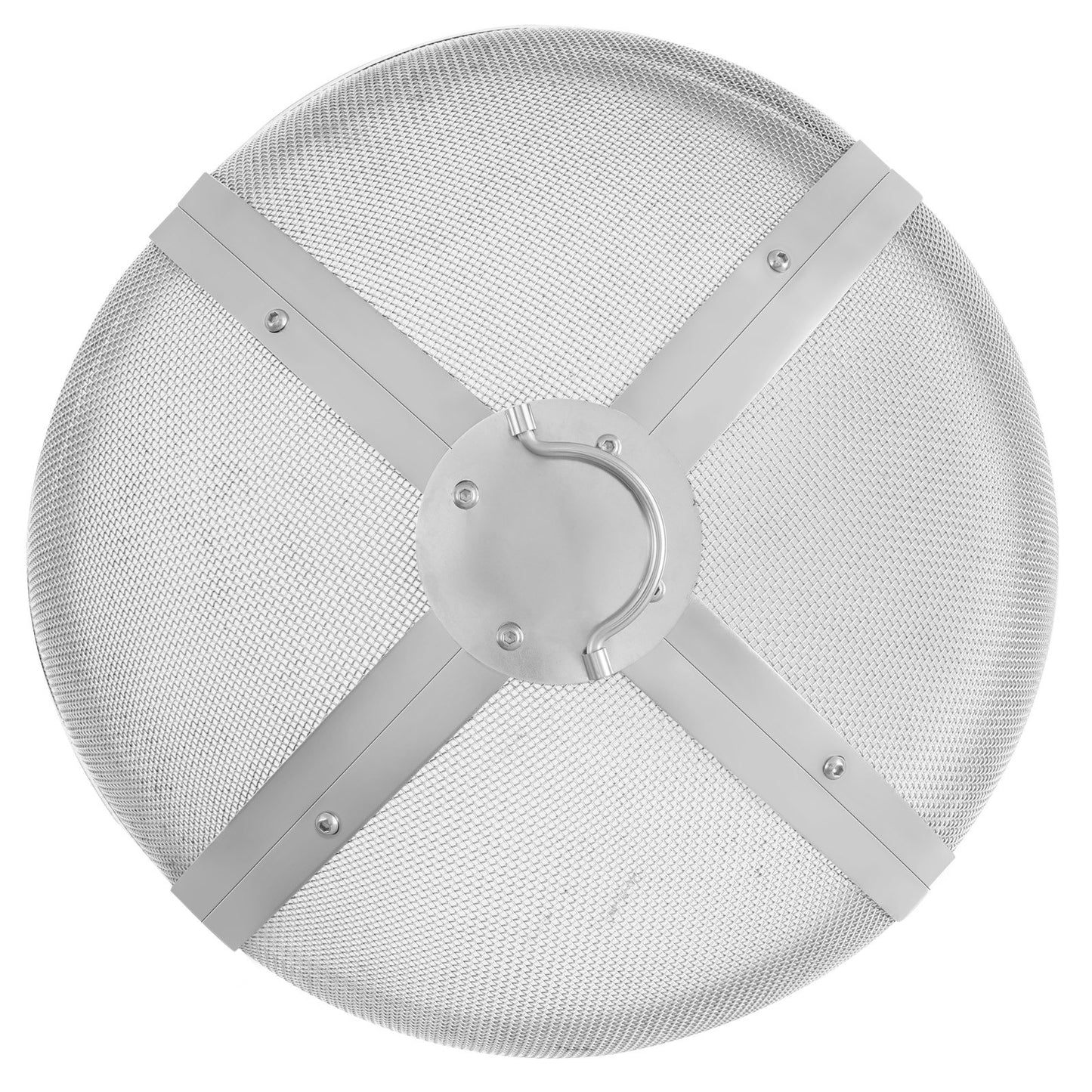 Fire Pit Spark Screen Round 27", Reinforced Heavy Duty Steel Metal Cover, Outdoor Firepit Cover, Easy Opening Top Screen Cover Round with Ring Handle for Outdoor Patio Fire Pit Backyard