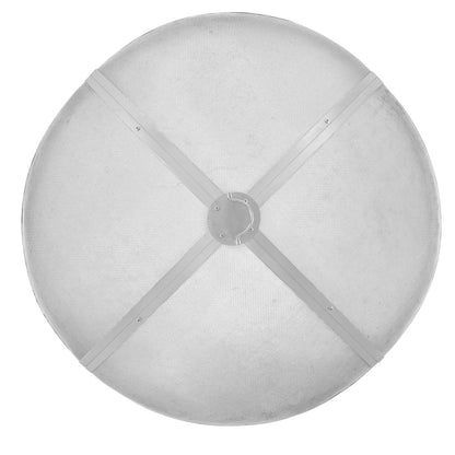 Fire Pit Spark Screen Round 40", Reinforced Heavy Duty Steel Metal Cover, Outdoor Fire Pit Cover, Easy-Open Top Screen Covers Round with Ring Handle for Outdoor Patio with Fire Pits Backyard