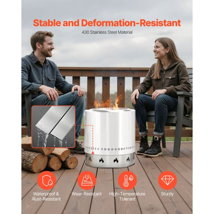 Kaminständer für Kaminofen Solo, Kamin, 49,5 cm, rauchfreier Kaminring