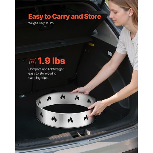 Kaminständer für Kaminofen Solo, Kamin, 49,5 cm, rauchfreier Kaminring