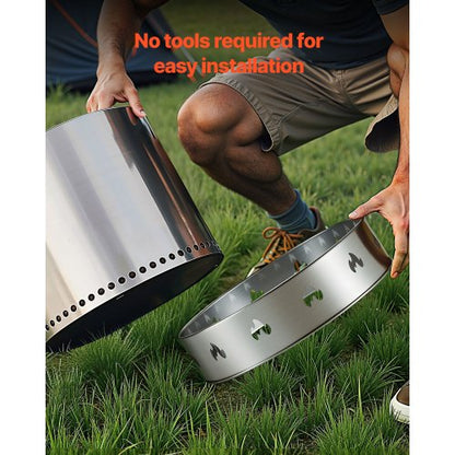 Kaminständer für Kaminofen Solo, Kamin, 49,5 cm, rauchfreier Kaminring