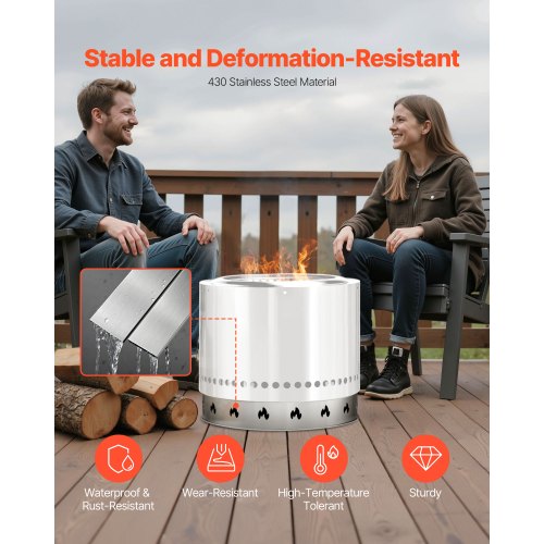 Kaminständer für Kaminofen Solo, Kamin, 68,6 cm, rauchfreier Kaminring