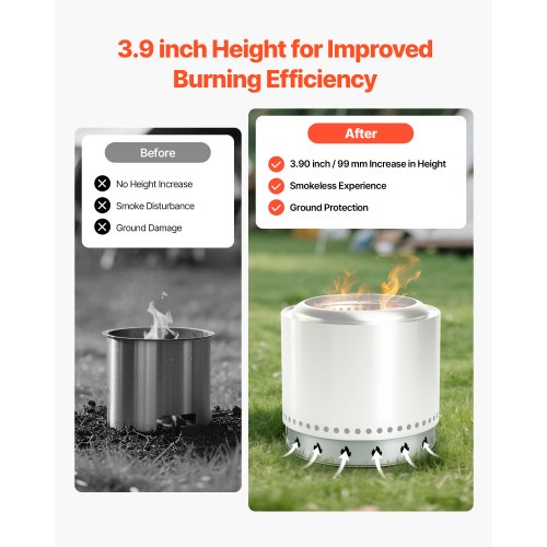 Kaminständer für Kaminofen Solo, Kamin, 68,6 cm, rauchfreier Kaminring