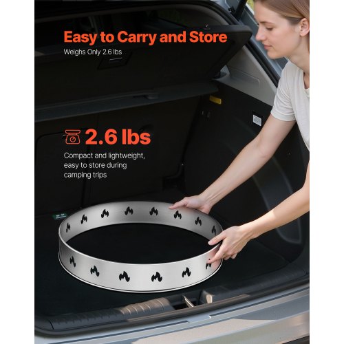 Kaminständer für Kaminofen Solo, Kamin, 68,6 cm, rauchfreier Kaminring