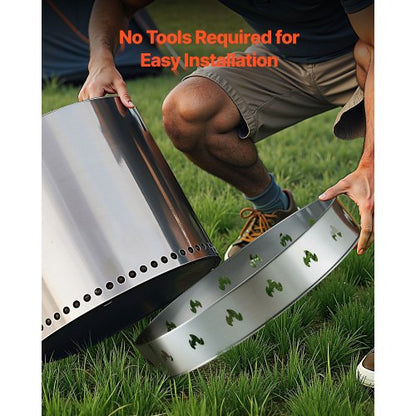 Kaminständer für Kaminofen Solo, Kamin, 68,6 cm, rauchfreier Kaminring