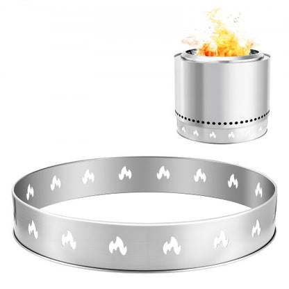 Fire Pit Stand for Solo Stove Bonfire,27 Inch Smokeless Fire Pit Ring,Stainless Steel Fireplace Stove Ranger Support Frame Accessory, Portable Outdoor Camping Holder Tools for Fireplace